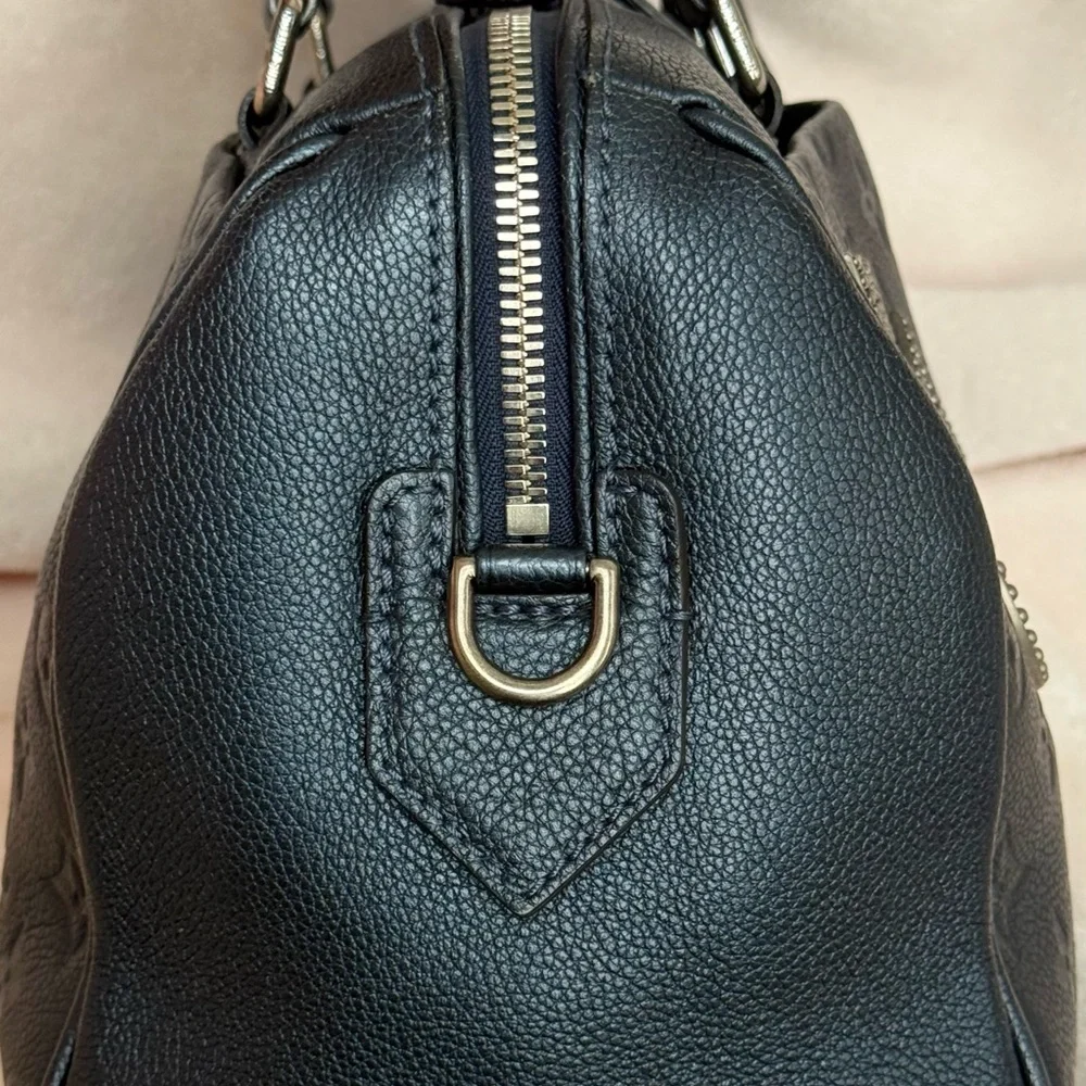 Louis Vuitton Monogram Empreinte Speedy Bandouliere 25 M43740 Dark blue - Picture 10 of 16